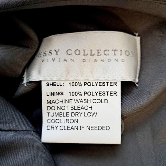 Dessy Collection 2936 Full Length Sleeveless Crepe Dress - Picture 3 of 11